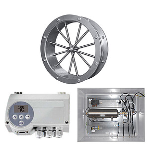 Circular Mass Flow Measurement Grid + Transducer + Purging Unit